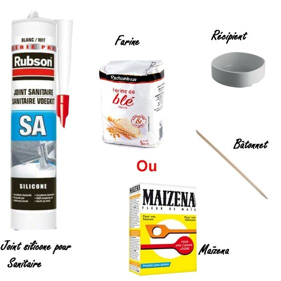 ingrediants pate silicone pour moulage